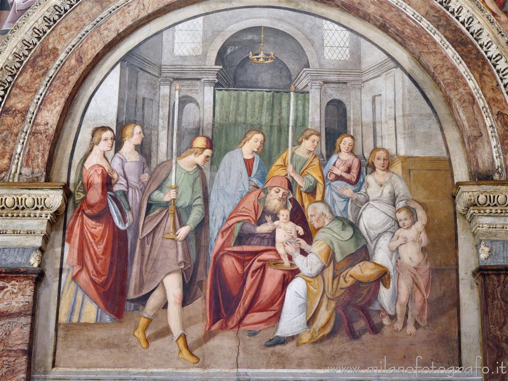 Biella - Affresco raffigurante la Circoncisione nella Chiesa della Santissima Trinità